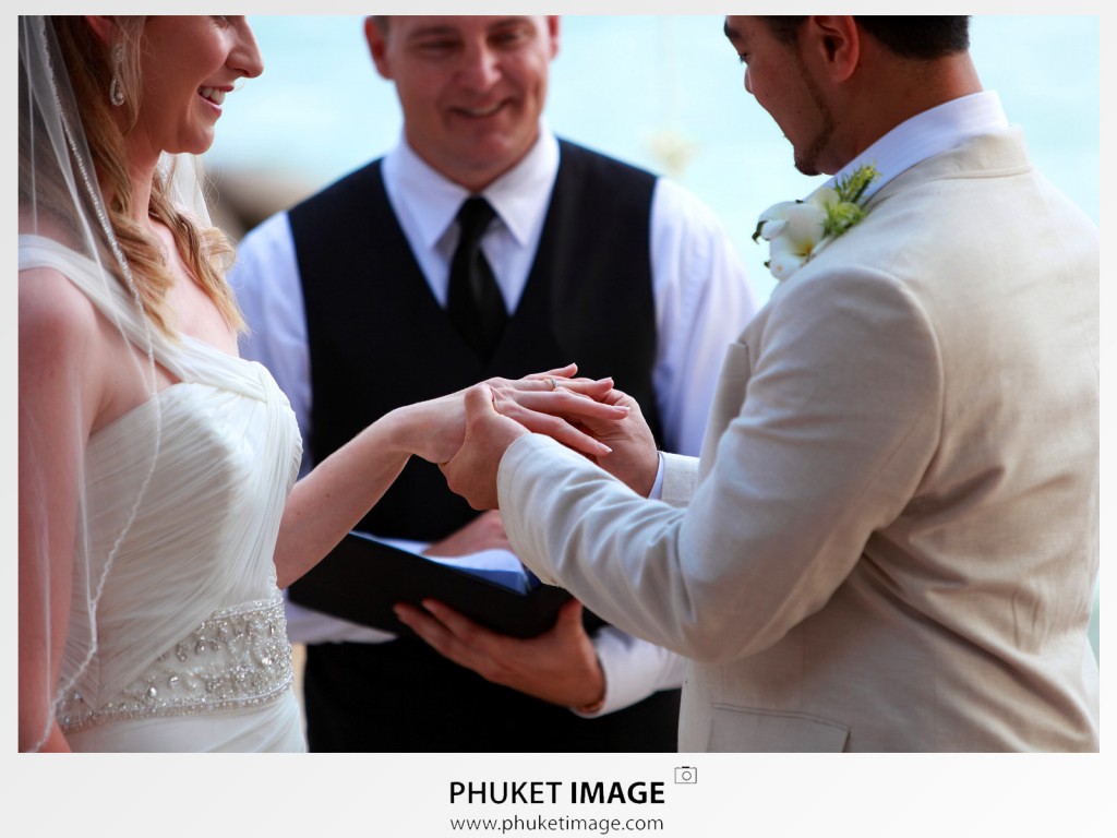 Phuket destination wedding ceremony and wedding reception photographer.